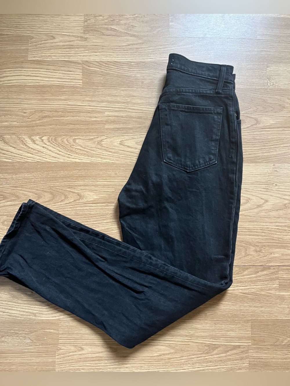 Abercrombie & Fitch Curve Love Ultra High Rise 90s Straight Jean Black - Picture 8 of 13